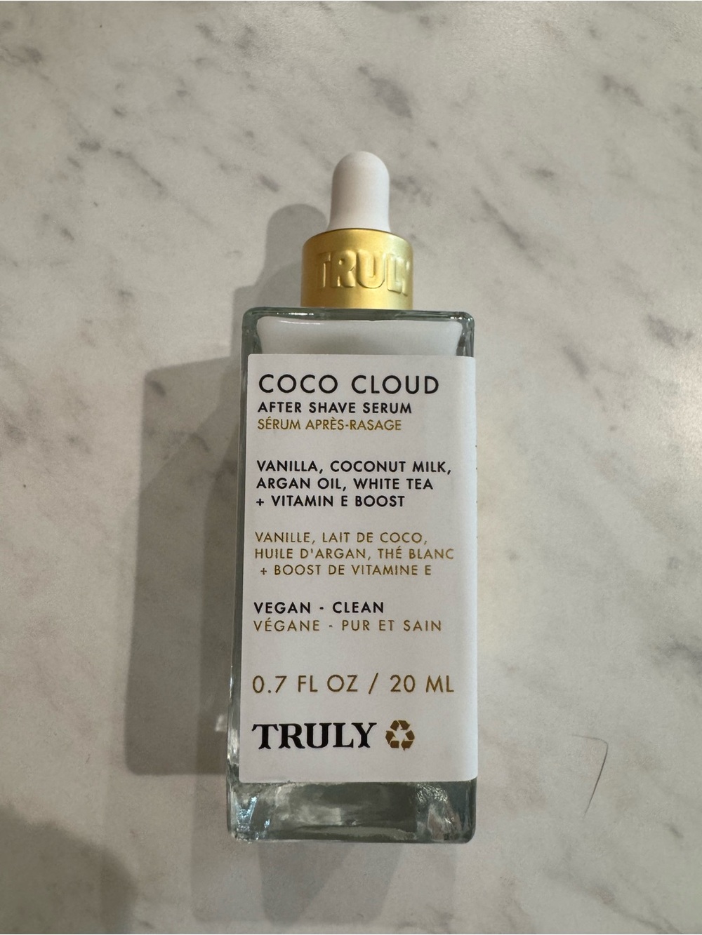 TRULY Coco Cloud After Shave Serum - White & Gold
